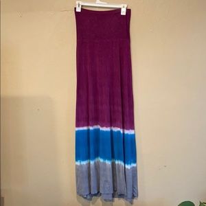Lucky brand coverup dress , skirt tie dye M-L cute